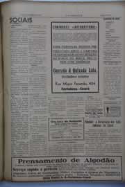 Página do jornal O Nordeste de julho de 1946
