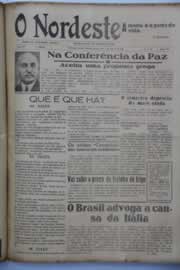Página do jornal O Nordeste de agosto de 1946