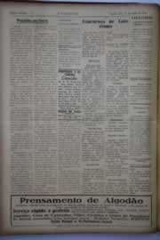 Página do jornal O Nordeste de agosto de 1946