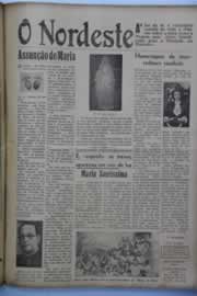 Página do jornal O Nordeste de agosto de 1946
