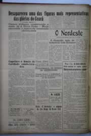 Página do jornal O Nordeste de agosto de 1946