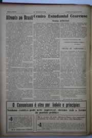 Página do jornal O Nordeste de agosto de 1946