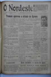 Página do jornal O Nordeste de setembro de 1946