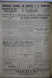 Página do jornal O Nordeste de outubro de 1946
