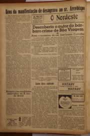 Página do jornal O Nordeste de janeiro de 1947