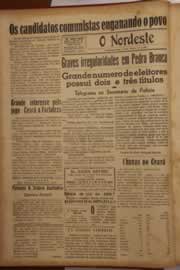 Página do jornal O Nordeste de janeiro de 1947
