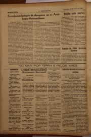 Página do jornal O Nordeste de janeiro de 1947