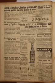 Página do jornal O Nordeste de janeiro de 1947