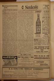 Página do jornal O Nordeste de fevereiro de 1947