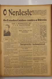 Página do jornal O Nordeste de fevereiro de 1947