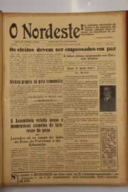 Página do jornal O Nordeste de março de 1947