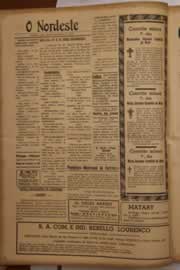Página do jornal O Nordeste de março de 1947