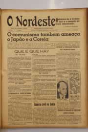 Página do jornal O Nordeste de março de 1947