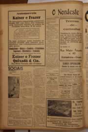 Página do jornal O Nordeste de março de 1947
