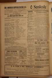 Página do jornal O Nordeste de março de 1947