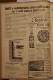 Página do jornal O Nordeste de março de 1947