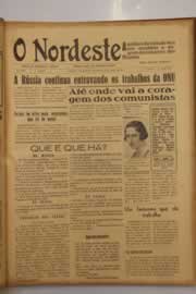 Página do jornal O Nordeste de março de 1947