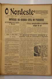 Página do jornal O Nordeste de abril de 1947