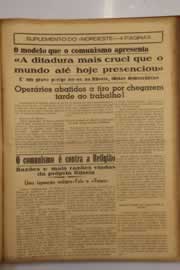Página do jornal O Nordeste de abril de 1947