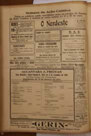 Página do jornal O Nordeste de abril de 1947