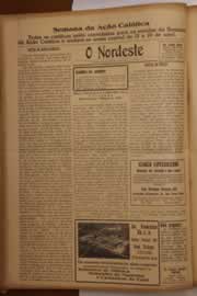 Página do jornal O Nordeste de abril de 1947