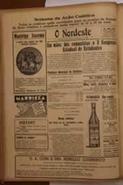 Página do jornal O Nordeste de abril de 1947