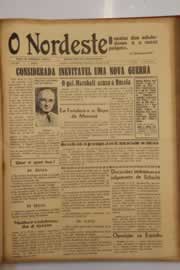 Página do jornal O Nordeste de abril de 1947