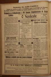 Página do jornal O Nordeste de abril de 1947