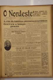Página do jornal O Nordeste de abril de 1947