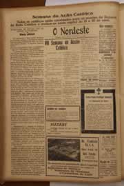 Página do jornal O Nordeste de abril de 1947
