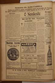 Página do jornal O Nordeste de abril de 1947