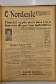 Página do jornal O Nordeste de abril de 1947