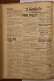 Página do jornal O Nordeste de maio de 1947