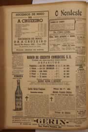 Página do jornal O Nordeste de maio de 1947