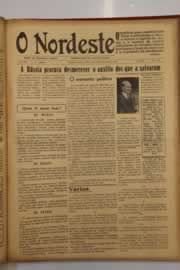 Página do jornal O Nordeste de maio de 1947