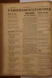 Página do jornal O Nordeste de maio de 1947