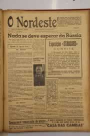 Página do jornal O Nordeste de maio de 1947