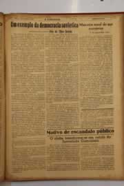 Página do jornal O Nordeste de maio de 1947