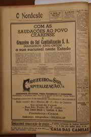 Página do jornal O Nordeste de maio de 1947