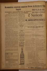 Página do jornal O Nordeste de junho de 1947