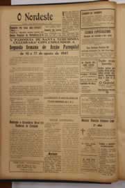 Página do jornal O Nordeste de julho de 1947