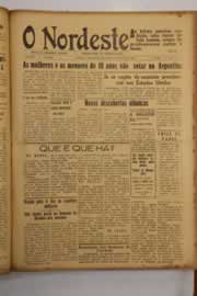 Página do jornal O Nordeste de setembro de 1947