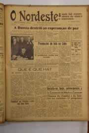Página do jornal O Nordeste de setembro de 1947