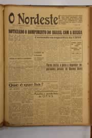 Página do jornal O Nordeste de outubro de 1947