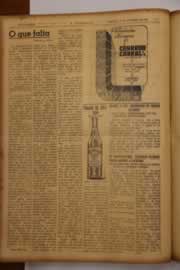 Página do jornal O Nordeste de outubro de 1947