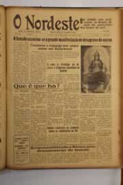 Página do jornal O Nordeste de outubro de 1947