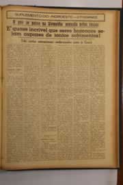Página do jornal O Nordeste de dezembro de 1947