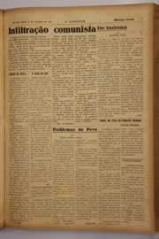 Página do jornal O Nordeste de janeiro de 1948