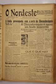 Página do jornal O Nordeste de fevereiro de 1948