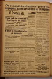 Página do jornal O Nordeste de março de 1948